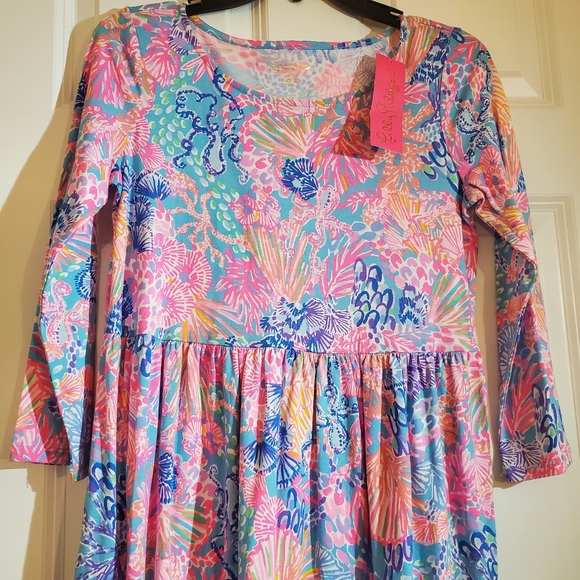 Lilly Pulitzer Geanna Swing Dress Multi Splendor In The Sand XS - Picture 6 of 10